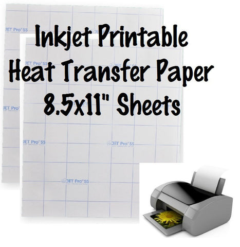 1 Sheet Jet-Opaque Inkjet Transfer Paper Printable Heat Transfer Vinyl